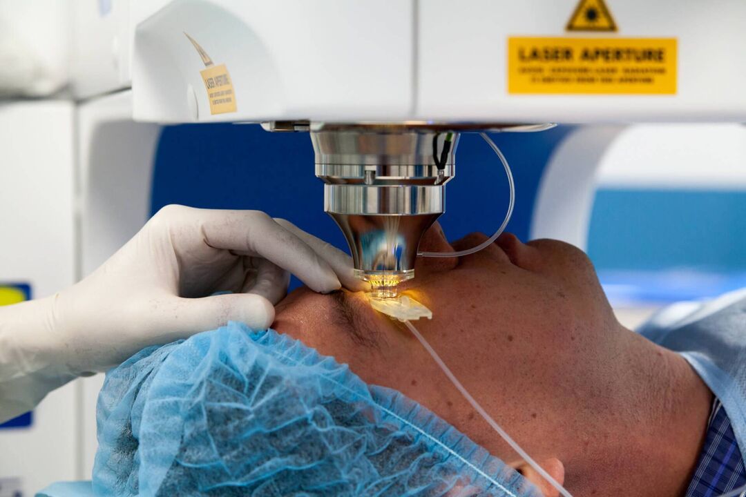 Laser surgery to restore vision.